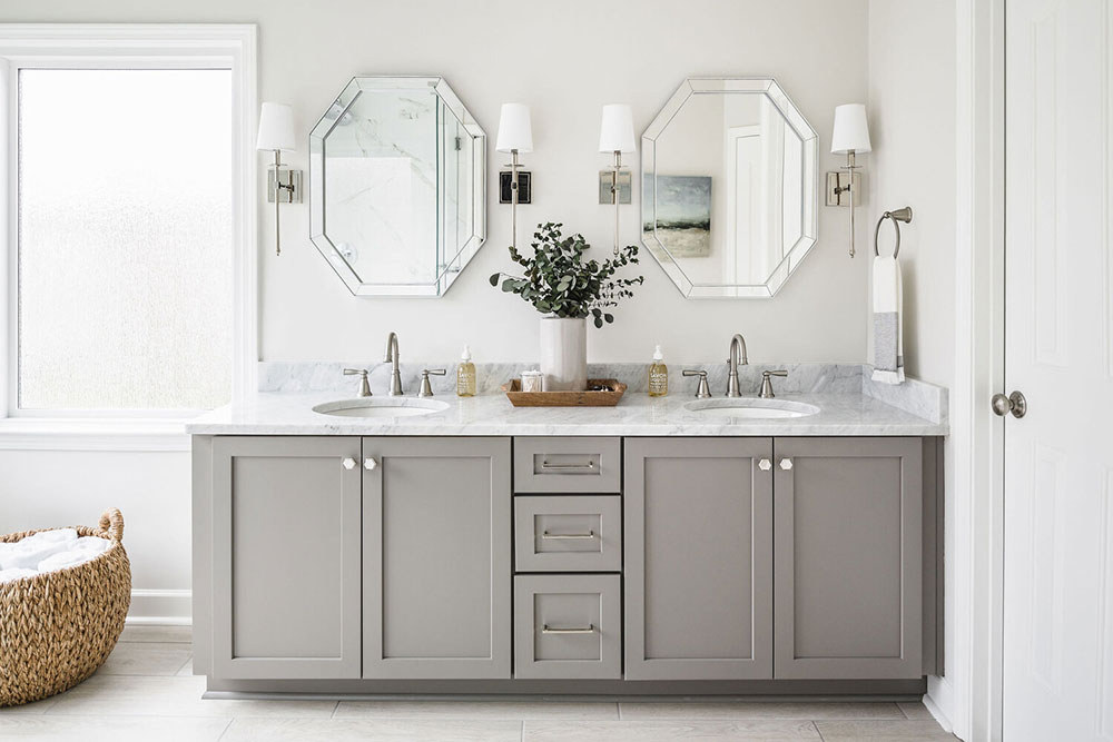 StoneCrest-Bathrooms-by-Delphinium-Design How to paint bathroom cabinets and make them look good