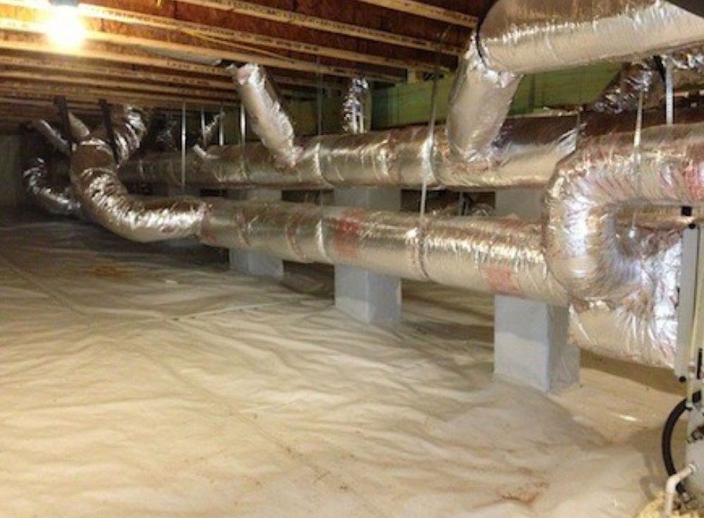 crawl-space Use a crawl space dehumidifier to deal with your crawl space air