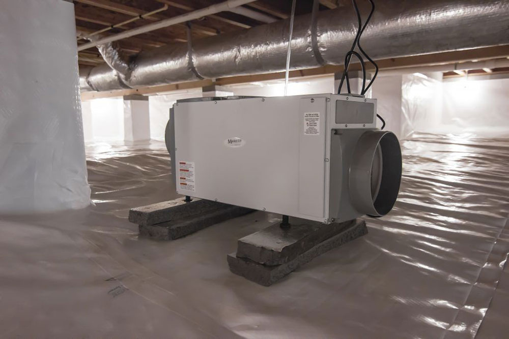 humidfier Use a crawl space dehumidifier to deal with your crawl space air
