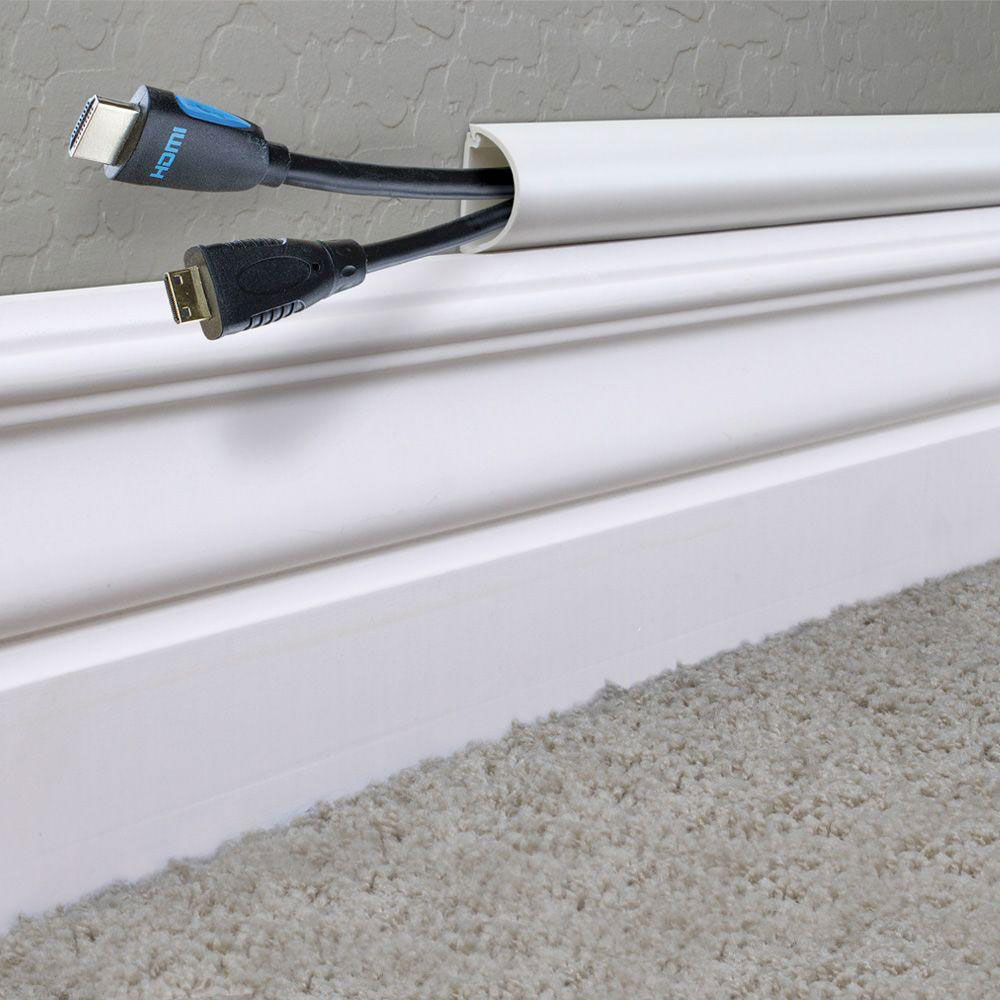 power-strip How to hide electrical cords in the living room (Quick tips)