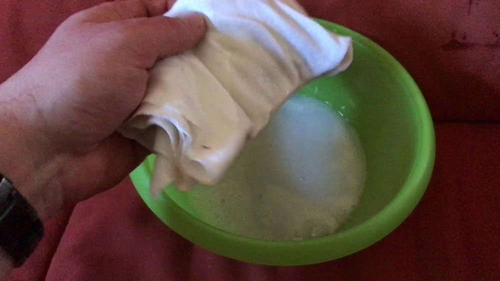soap-water How to clean microfiber furniture to make it look new
