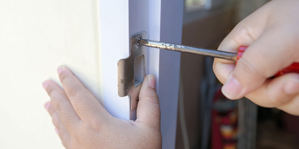 strike-plate How to improve your front door security without spending a fortune