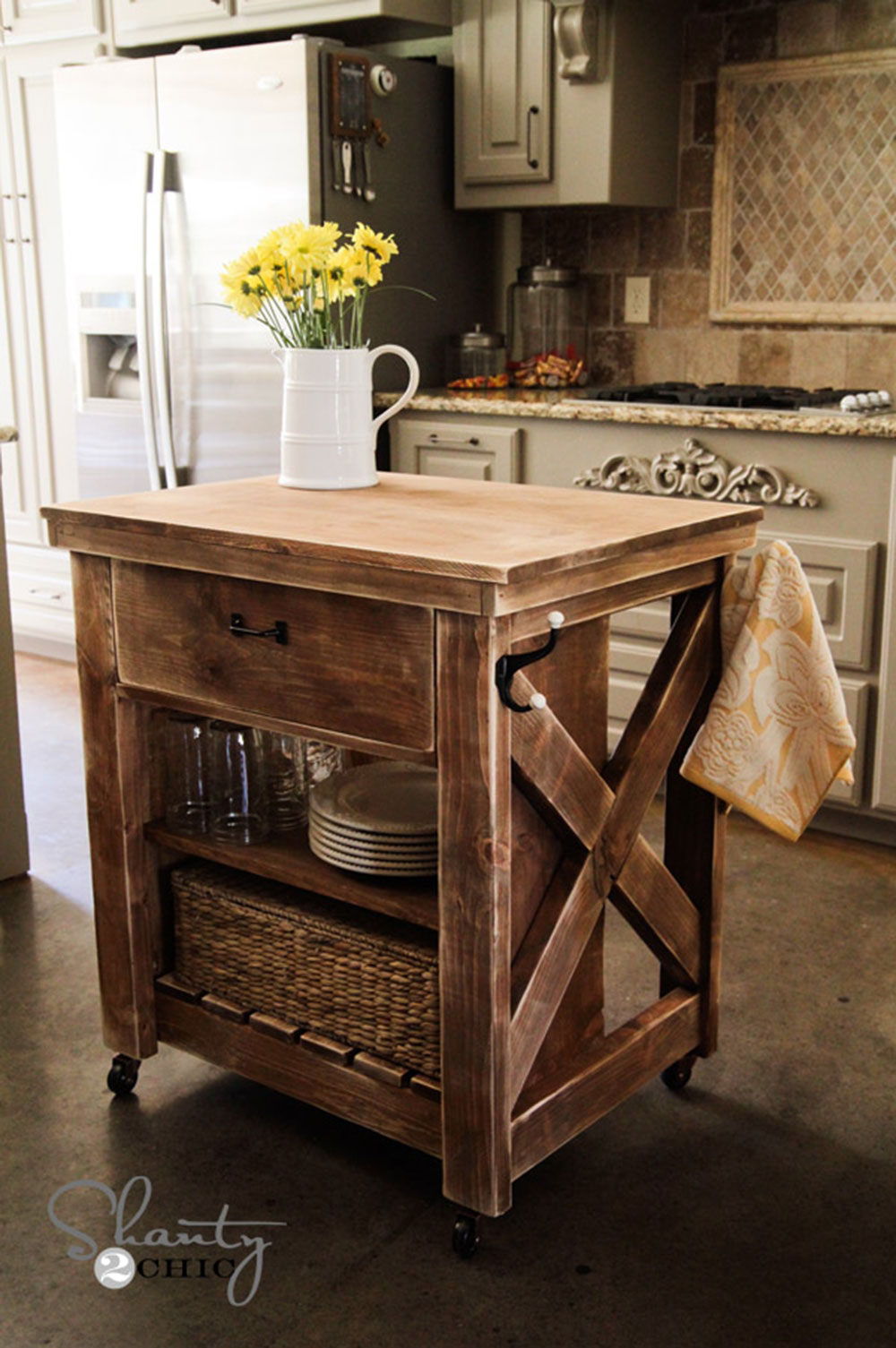 Money-free-DIY-Kitchen-Island How to build a kitchen island (17 DIY kitchen island plans)