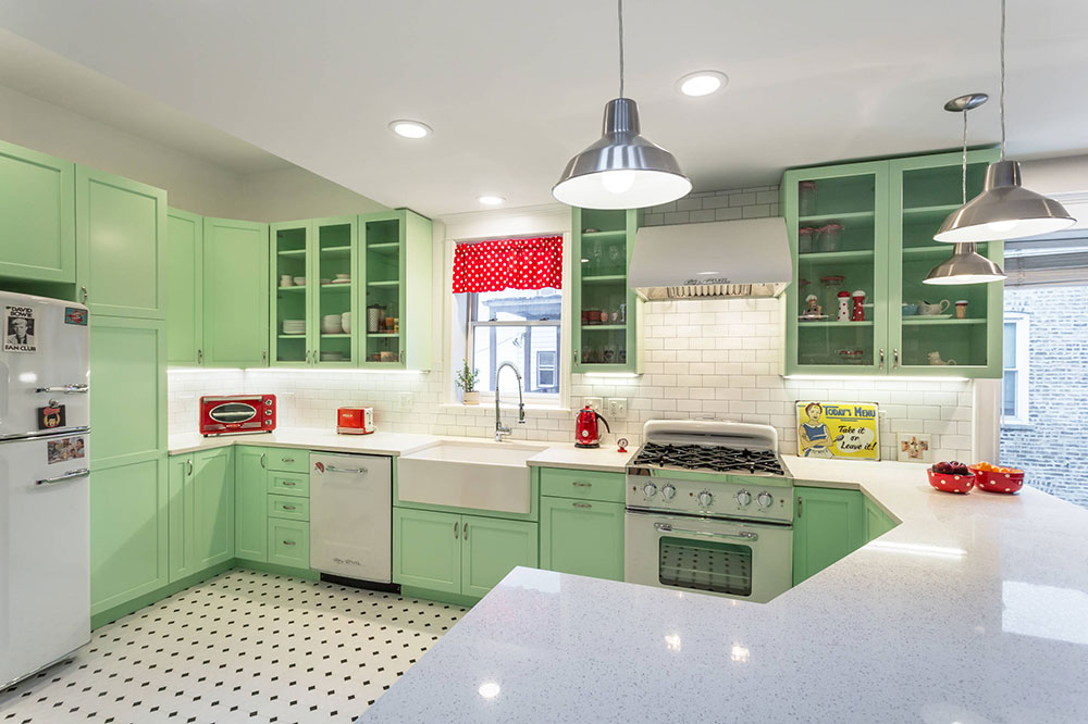 Retro-Kitchen-Remodel-in-Humboldt-Park-Chicago-by-Chi-Renovation-Design How much does it cost to paint kitchen cabinets? (Answered)