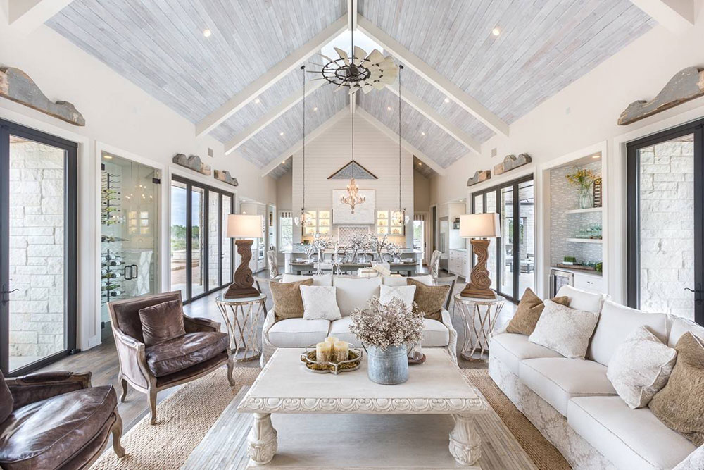 Vineyard-Farmhouse-by-Michelle-Thomas-Design What is the standard ceiling height for a home? (Answered)