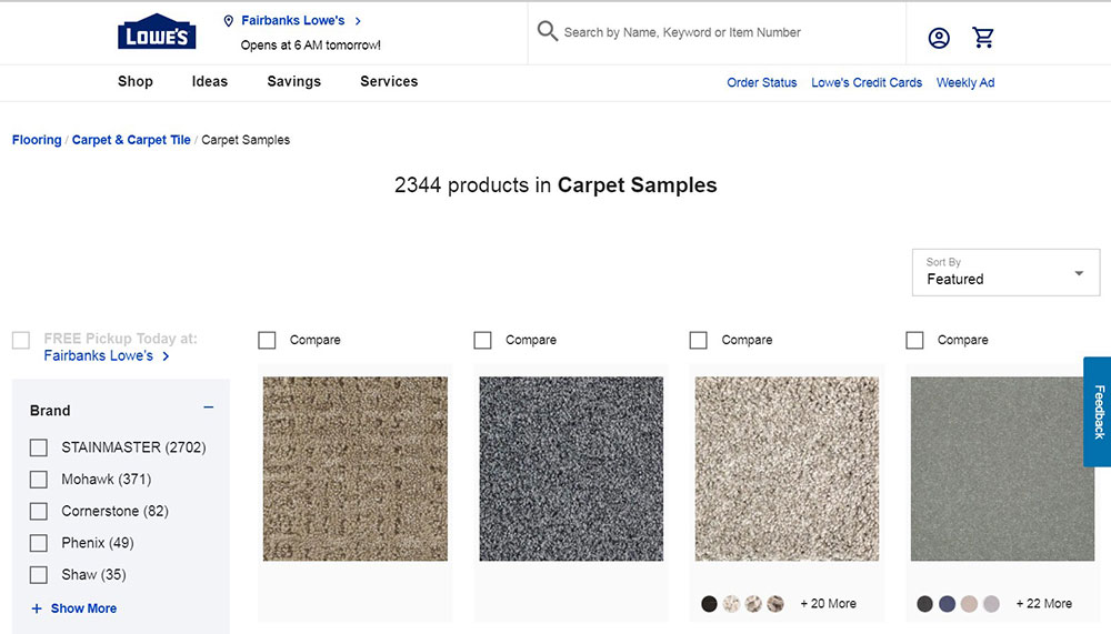 lowes1 How to Get Free Carpet Samples and Where to Get Them From