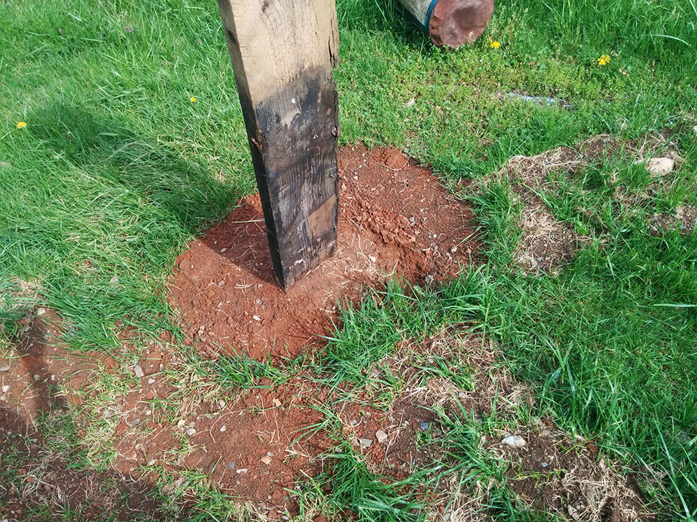 small-hill-using-soil How to install a fence post with zero hassle