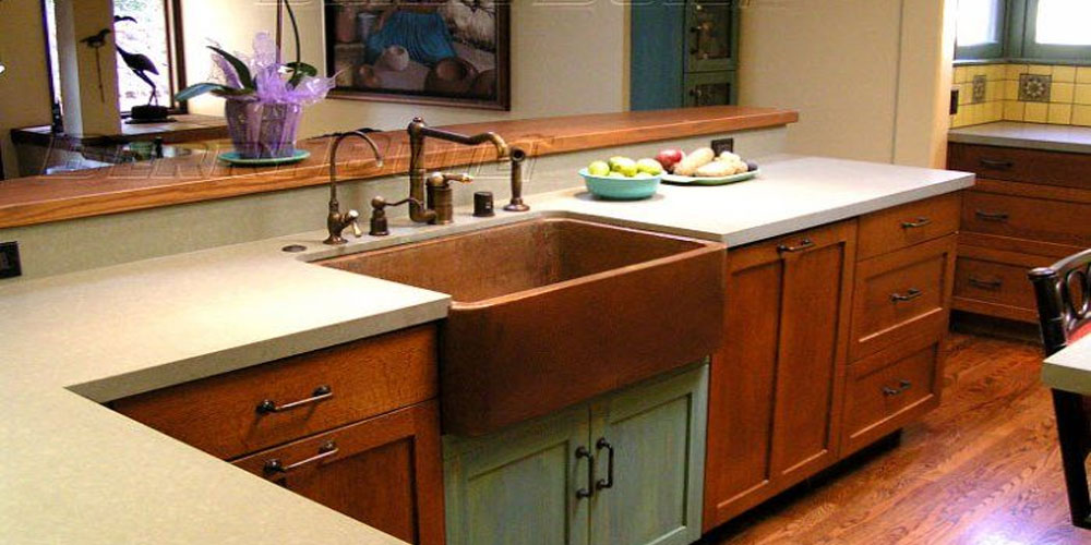Copper-Sink The Most Elegant Sink Design Ideas for Contemporary Kitchens