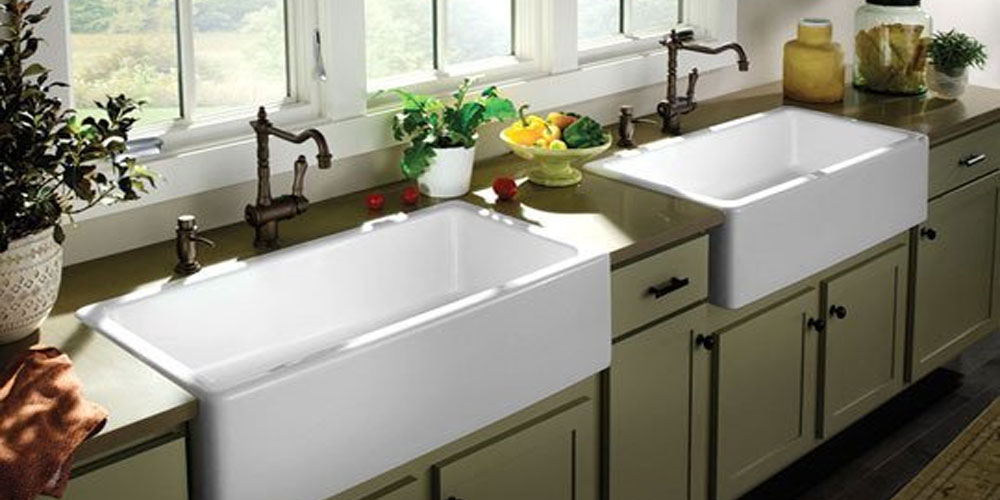 Enameled-Cast-Iron-Sinks The Most Elegant Sink Design Ideas for Contemporary Kitchens