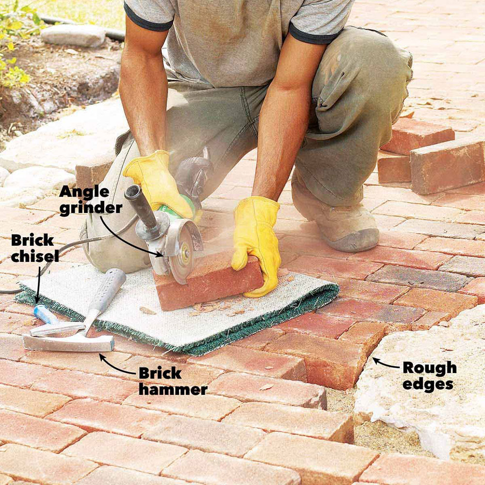 angle How to cut brick without messing them up