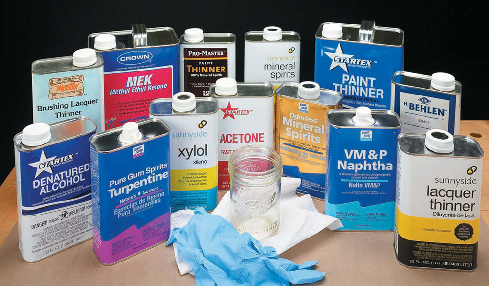 paint-solvents How to dispose of paint thinner quickly and safely