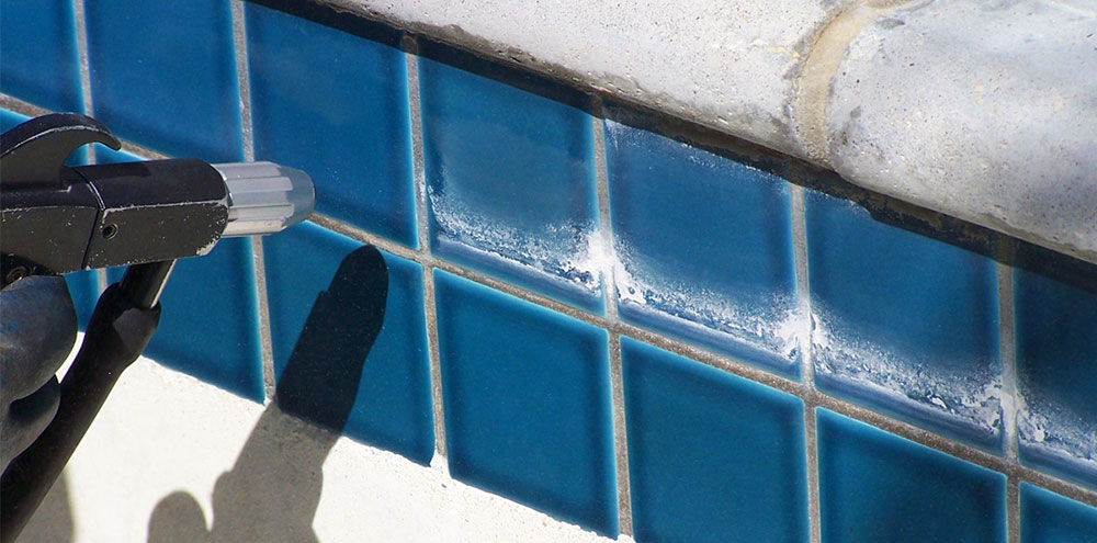 Swimming Pool Tiles, How Do You Remove Calcium Deposits From Glass Pool Tile