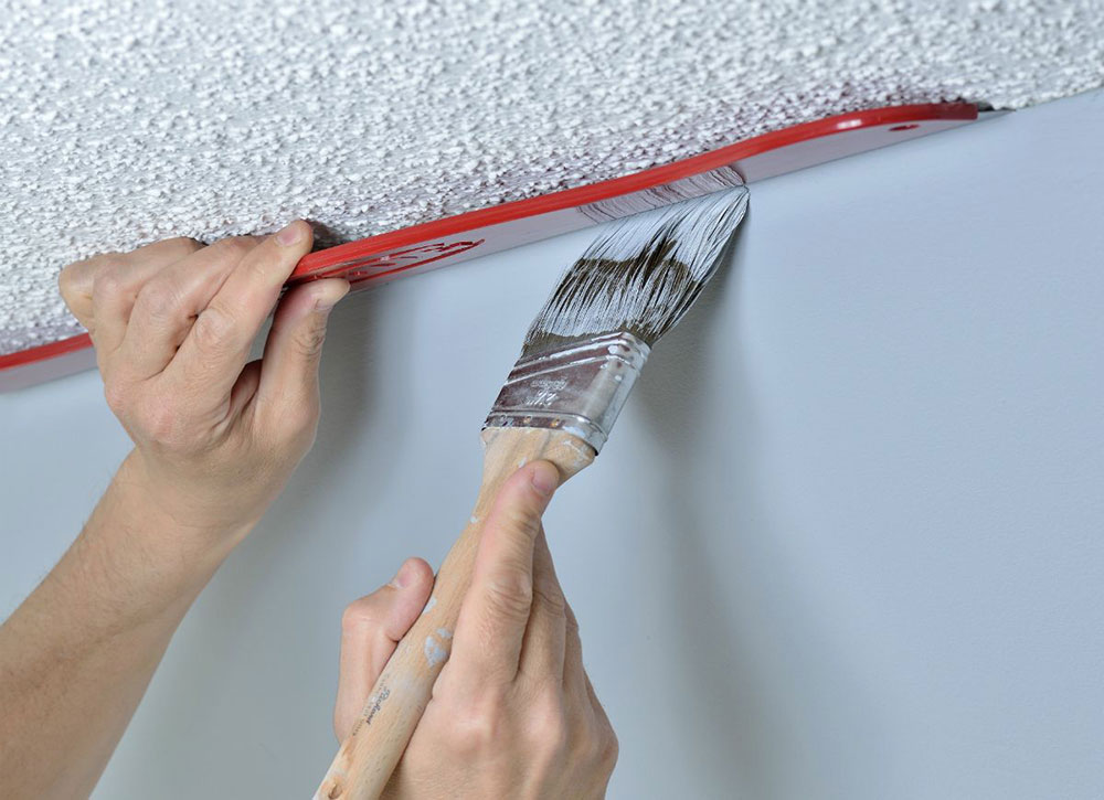 cuting What kind of paint do you use on a popcorn ceiling?