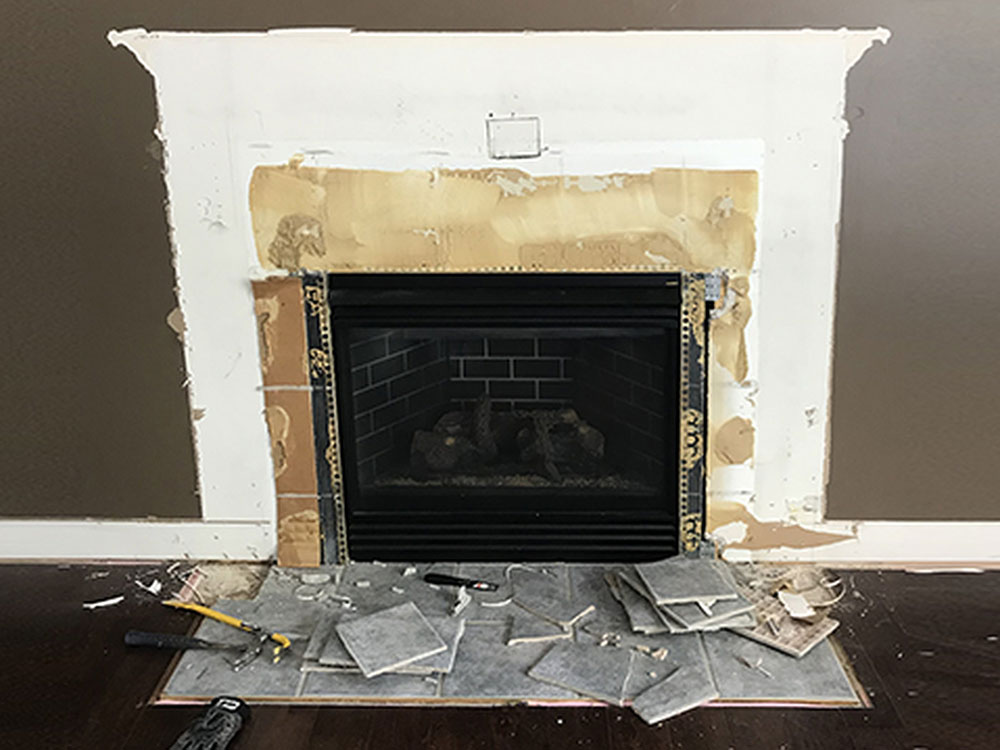 Dispose-of-materials How to remove a fireplace mantel easily