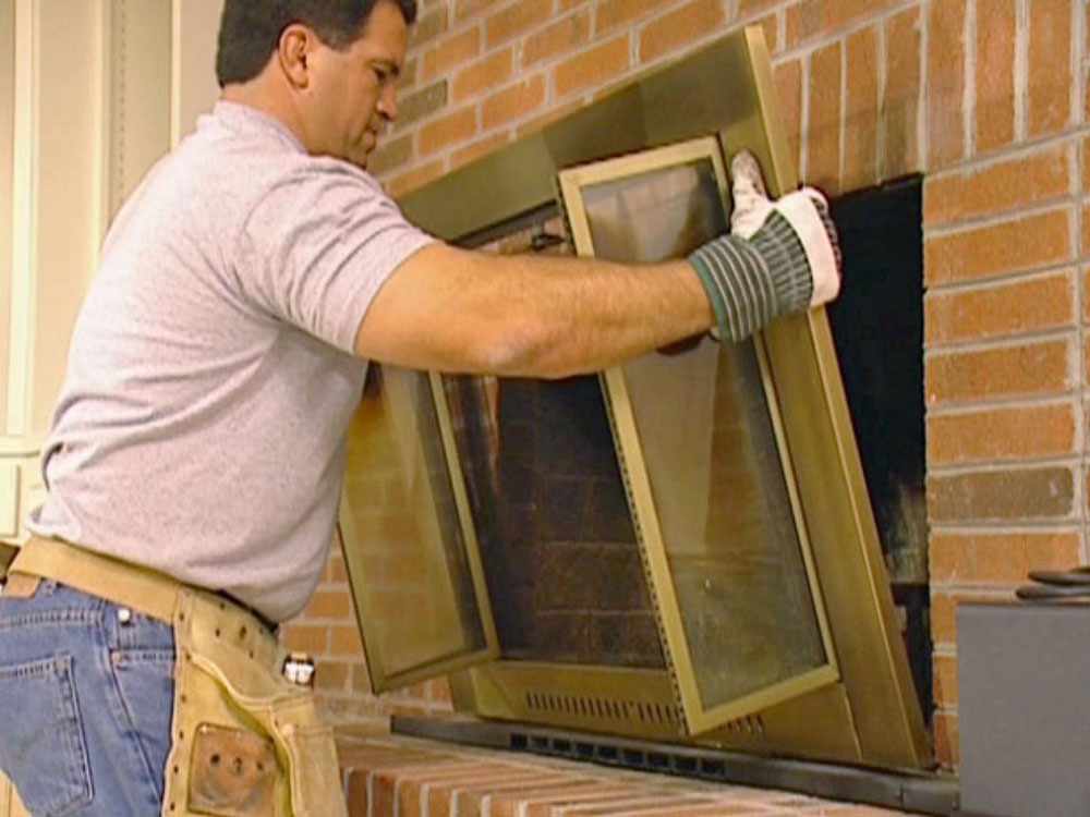 Prevention How to install a fireplace door easily today