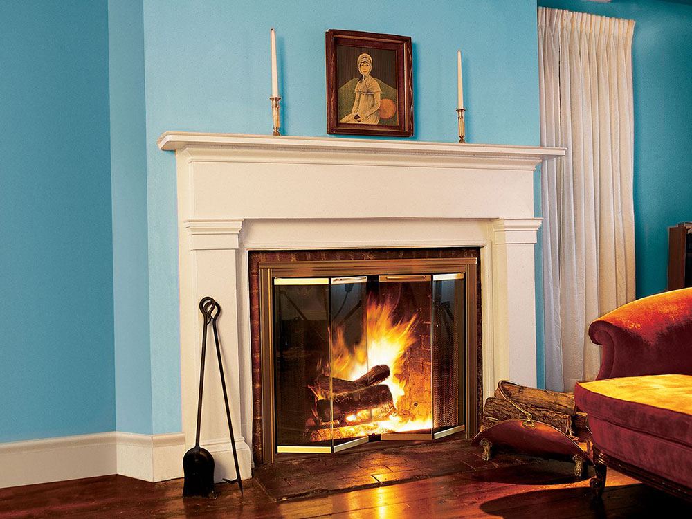 Protection How to install a fireplace door easily today