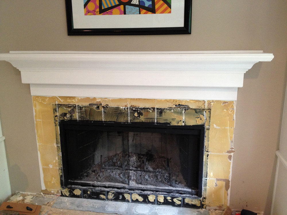 How To Remove A Fireplace Mantel Easily, Remove Old Fireplace Mantel