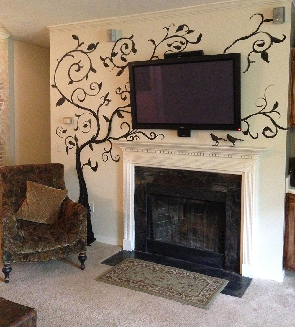 wall-art How to hide the TV wires over a brick fireplace (Quick guide)