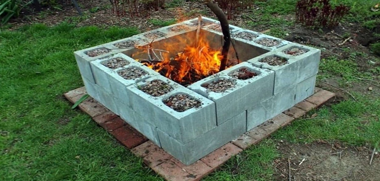 build-an-outdoor-fireplace-using-cinder-blocks How to build an outdoor fireplace that is amazing