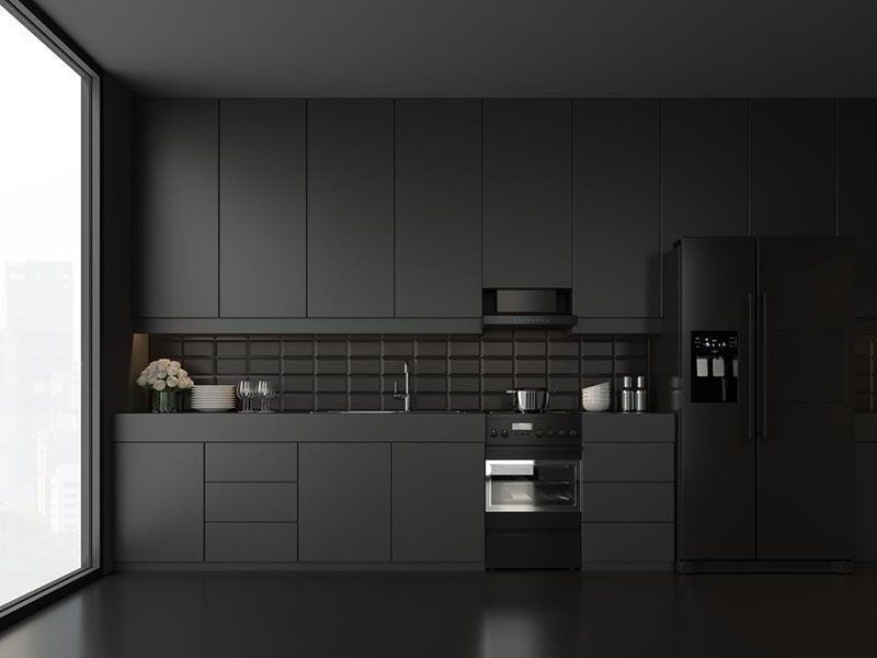 dark-steel The color trend for kitchen appliances for 2021