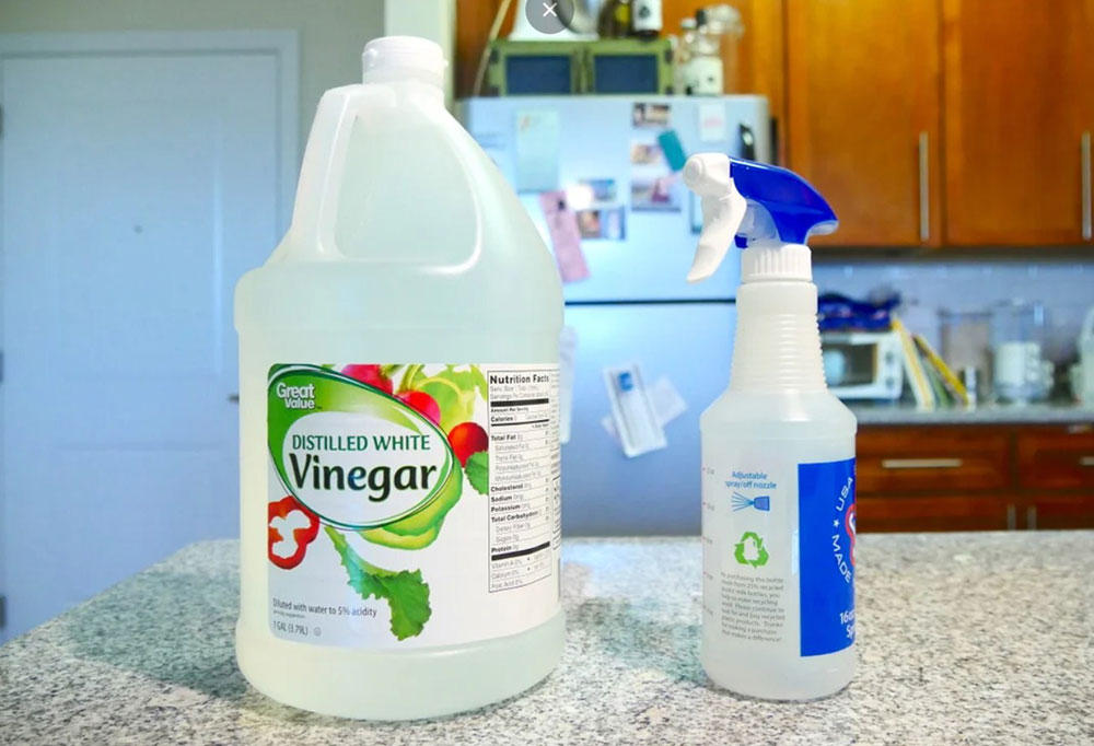 vinegar How to clean fireplace brick properly