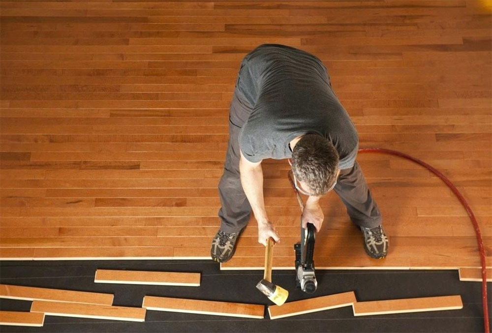 Finishing-a-Wood-Floor-Establishment How to lay hardwood flooring (Quick guide)