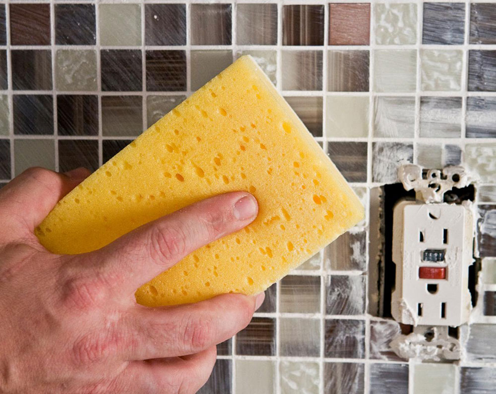 Cleaning-the-Tile How to Apply Grout To Backsplash Correctly