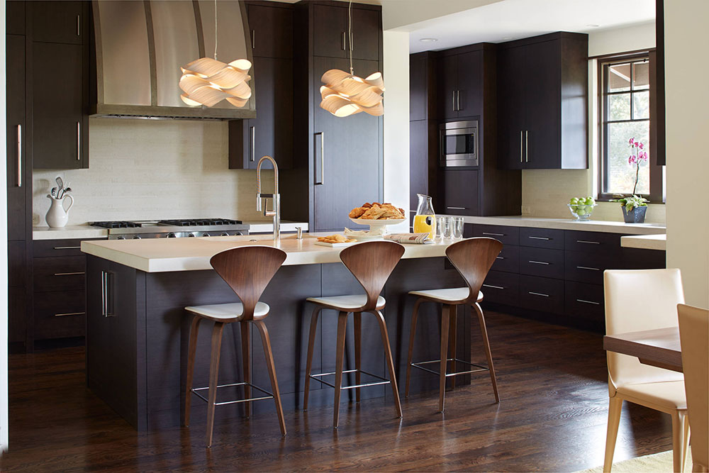 Contemporary-Bay-Area-Residence-by-Kriste-Michelini-Interiors Neat Kitchen Color Schemes with Dark Floors