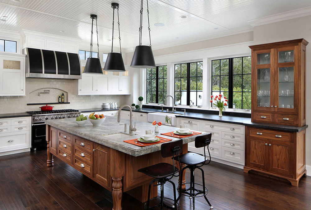 Easton-Tudor-by-TRG-Architecture-Interior-Design Neat Kitchen Color Schemes with Dark Floors