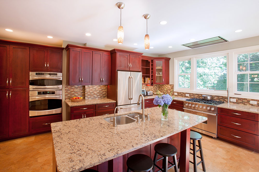 Kitchen-Addition-for-film-maker-Jonathan-Zuck-by-Signature-Kitchens-Additions-Baths The Most Interesting Kitchen Color Schemes with Cherry Cabinets