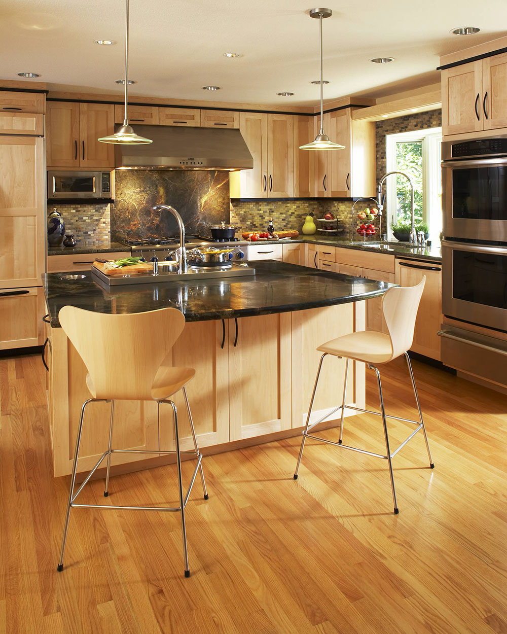 Kitchen-by-Harrell-Remodeling-Inc.-Design-Build Awesome Kitchen Color Schemes with Black Appliances
