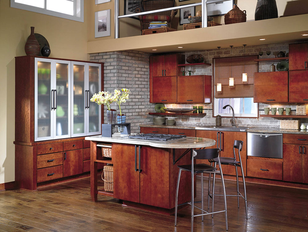 Ktichen-W-Cherry-Cabinets-by-HomeSource-Design-Center The Most Interesting Kitchen Color Schemes with Cherry Cabinets