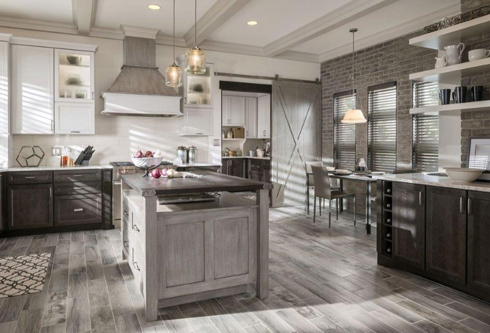 Gorgeous Kitchen Color Schemes With, Matching Kitchen Cabinets And Flooring
