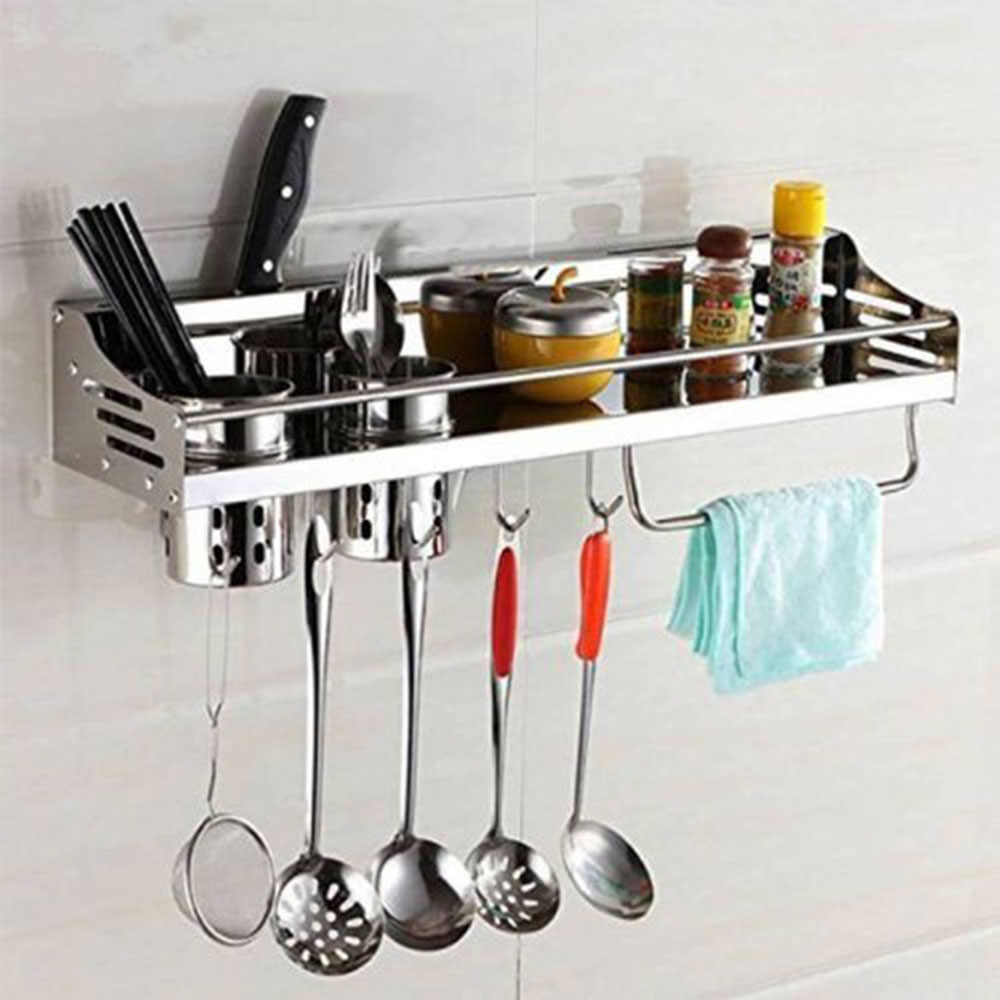 Hanged-From-a-Pot-Rack How to Organize Kitchen Utensils to Find Them Better