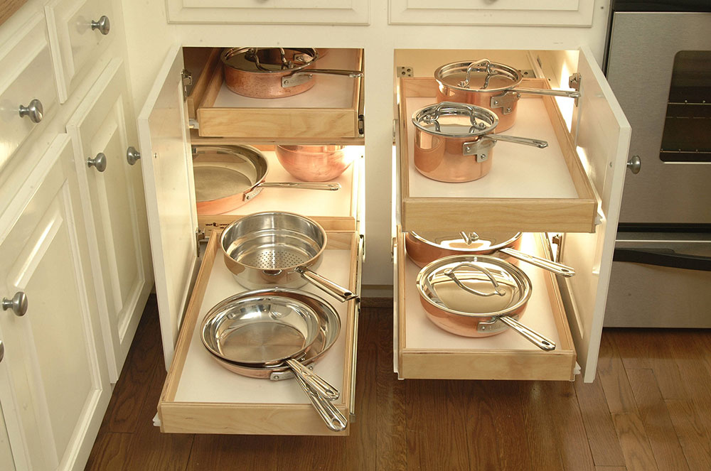 Kitchen-Cabinets-upgrade-to-Glide-Outs-by-ShelfGenie-National How To Organize A Corner Kitchen Cabinet