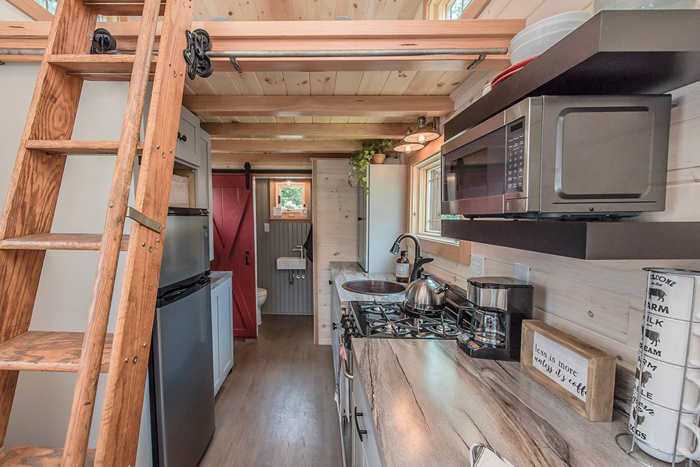 Tiny-House-by-All-in-the-Details Where to Put a Microwave in a Tiny Kitchen