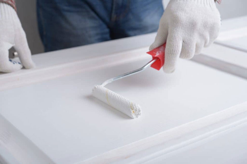 Roller-For-Painting-Doors How to get a smooth finish when painting kitchen cabinets
