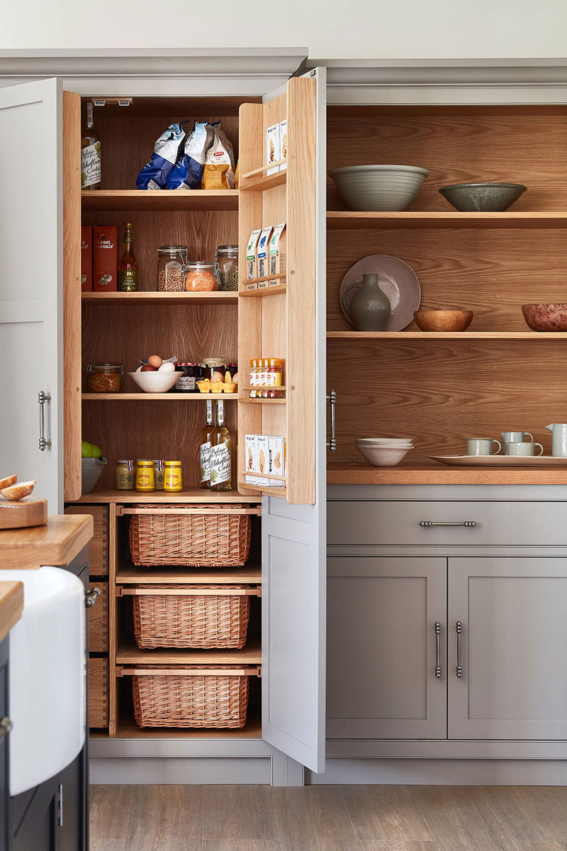 baskets-to-your-kitchen-shelves How To Organize A Small Kitchen Without A Pantry