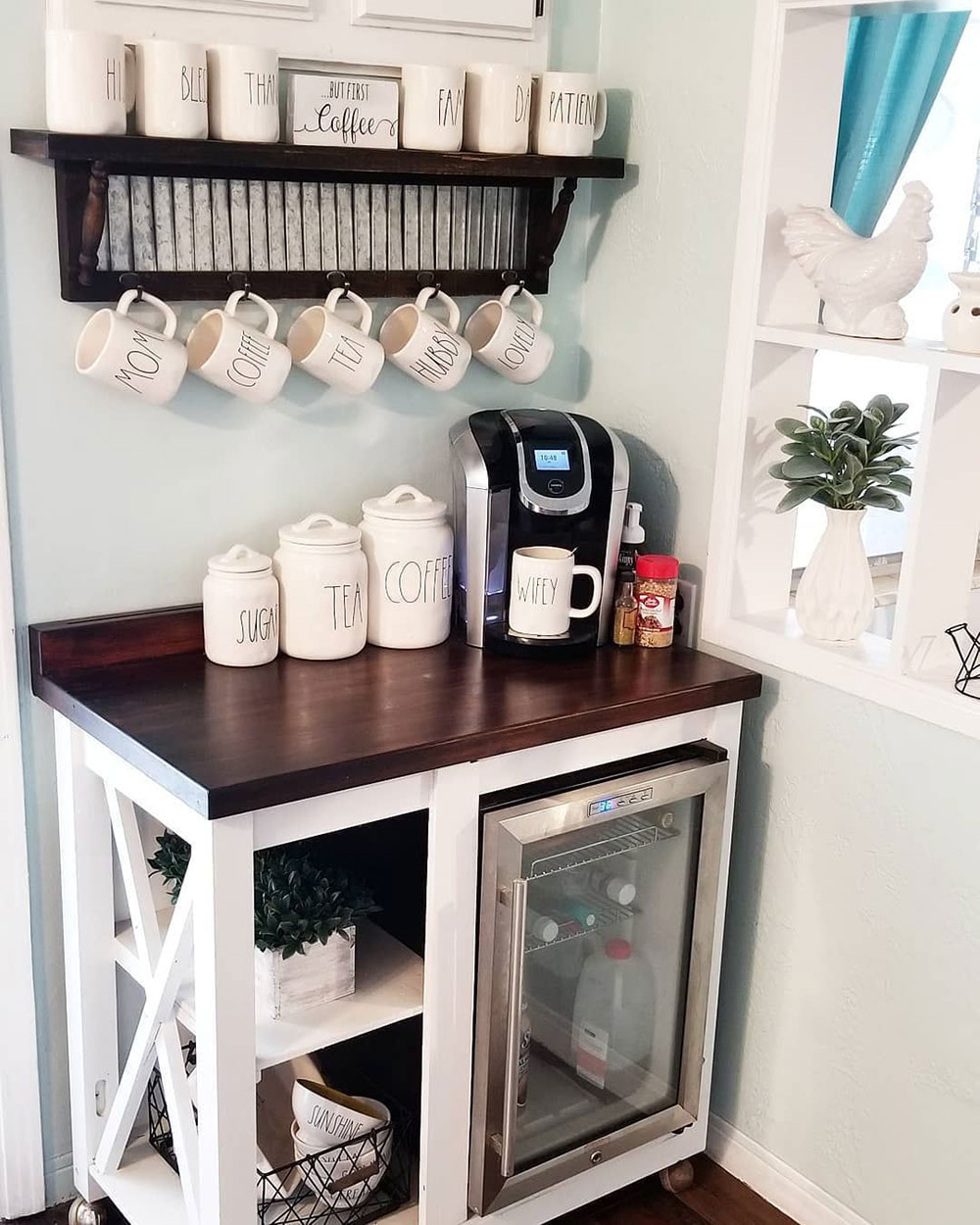 coffee-station How to Accessorize a Kitchen Counter with Ease