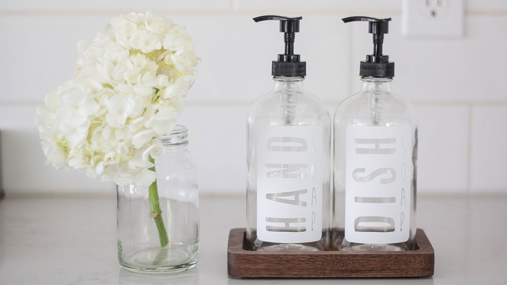 dish-soap-dispensers-2 How to Accessorize a Kitchen Counter with Ease