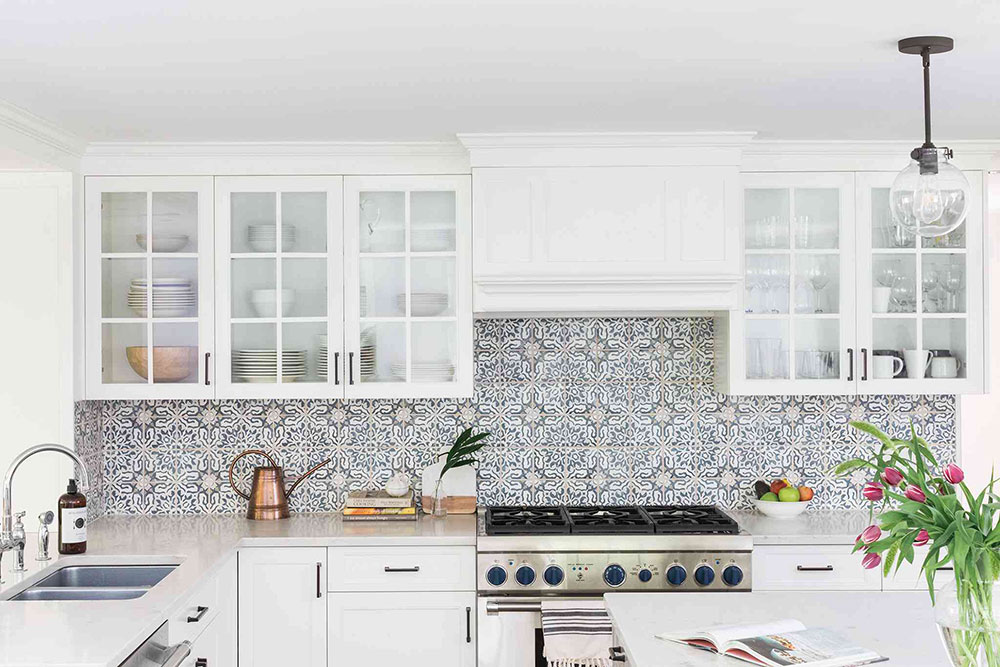 patterned-kitchen How to Accessorize a Kitchen Counter with Ease