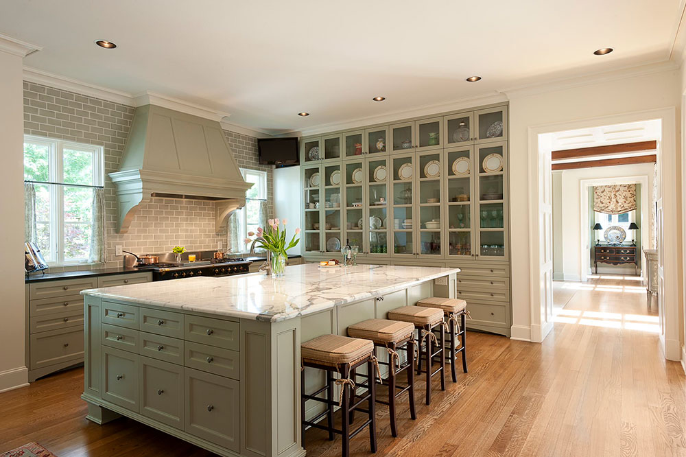 V-Fine-Homes How To Style Glass Kitchen Cabinets To Look Stunning