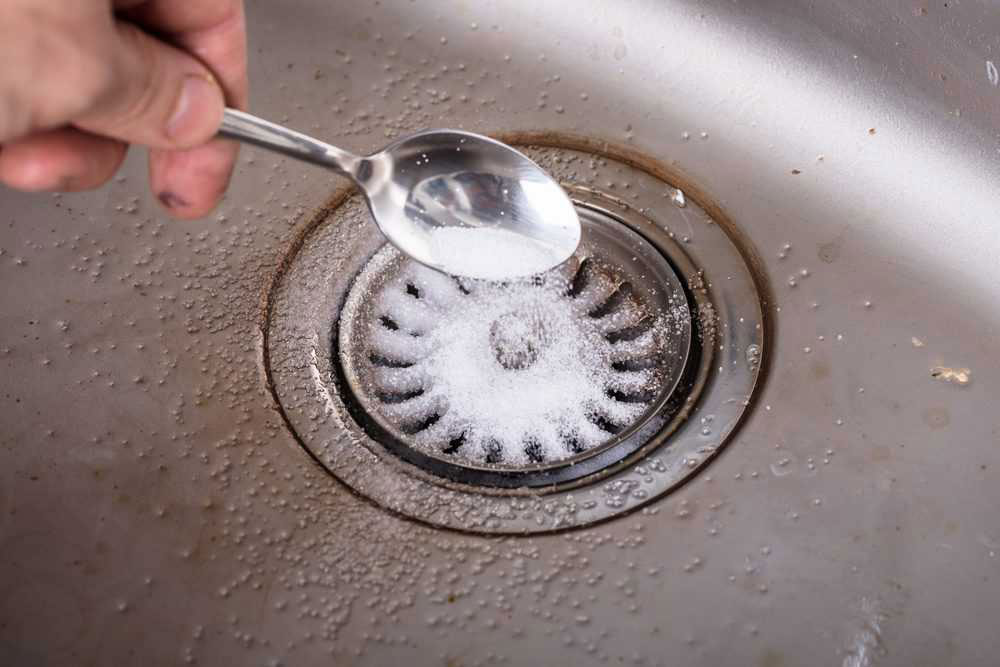 salt-bakingsoda How to Unclog a Double Kitchen Sink Easily