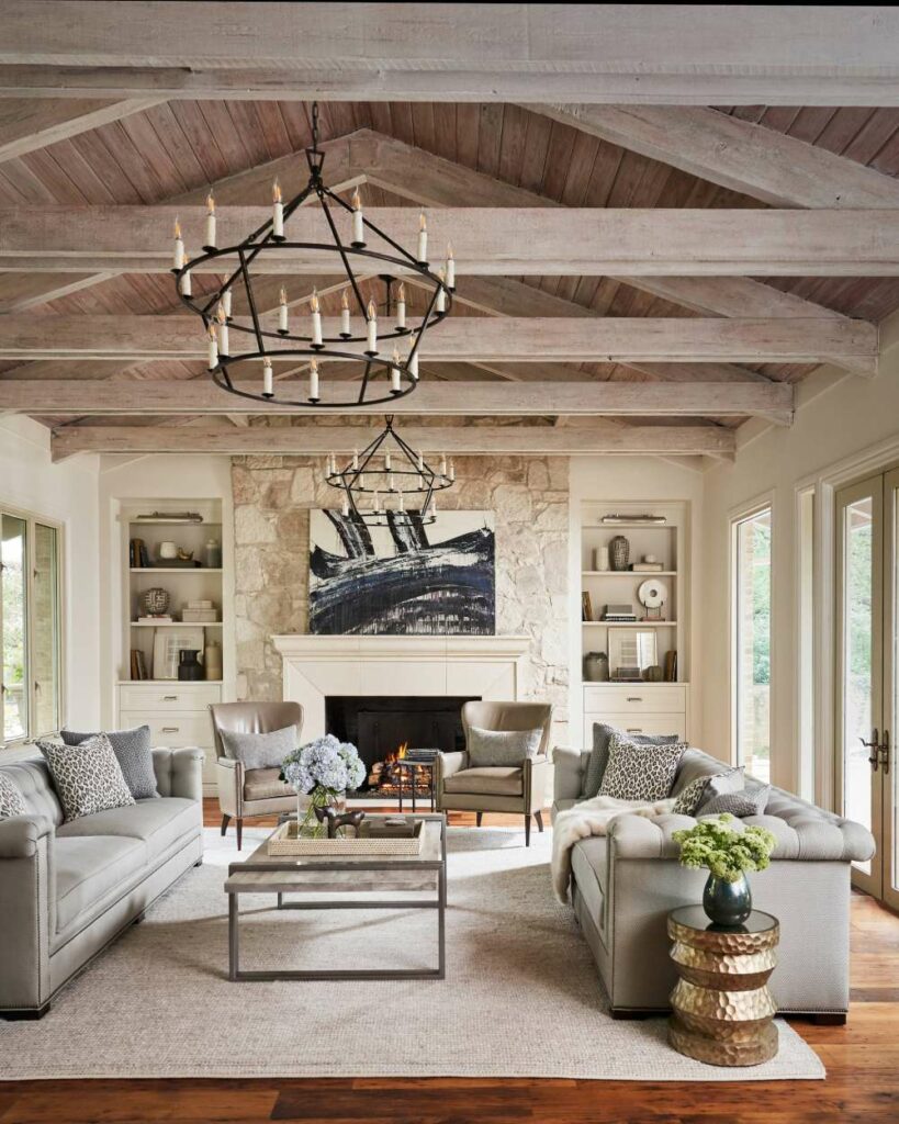 How to Decorate a Living Room with Vaulted Ceilings: Stylish Tips for ...