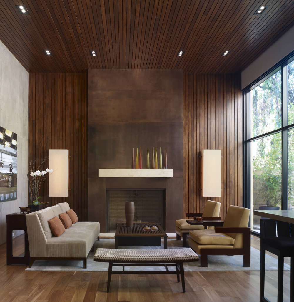 1-27-3 How to Decorate a Living Room with Wood Paneling