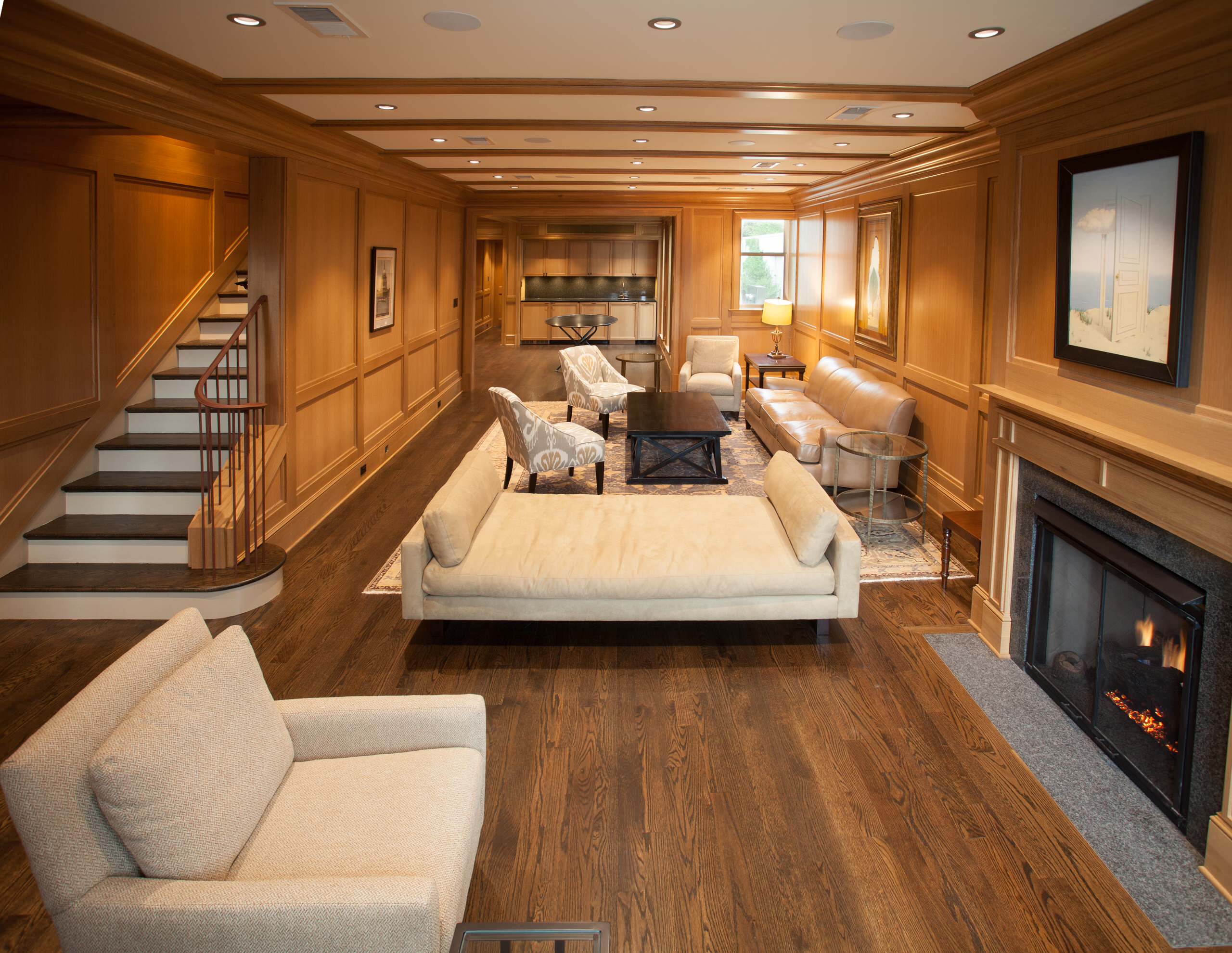 1-85 How to Decorate a Living Room with Wood Paneling