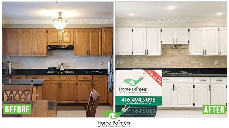 kitchen_cabinet_painting_by_painters How Much Will It Cost To Professionally Paint Your Kitchen Cabinets in 2023?