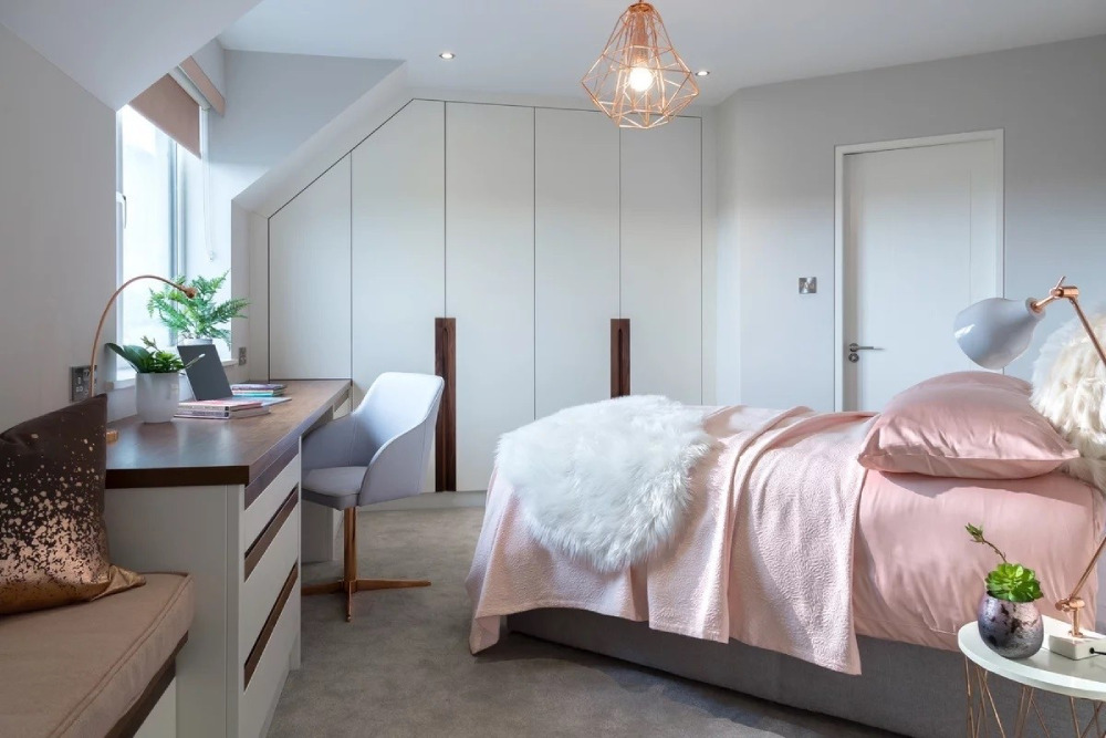 scandinavian-bedroom Colors That Go With Rose Gold When Decorating a Room