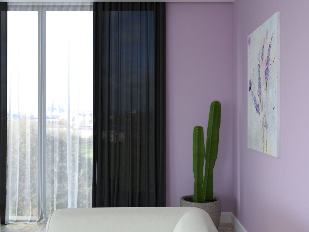 1-5-5 What Color Curtains Go With Purple Walls