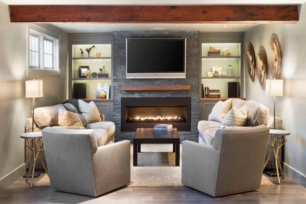 1-12-2-1 Electric fireplace ideas with the TV above: 14 Examples